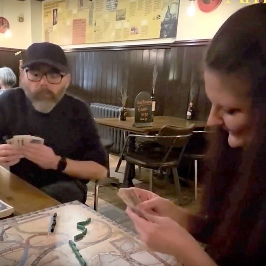 Members playing board games at an Affinity Club games night in Nottingham