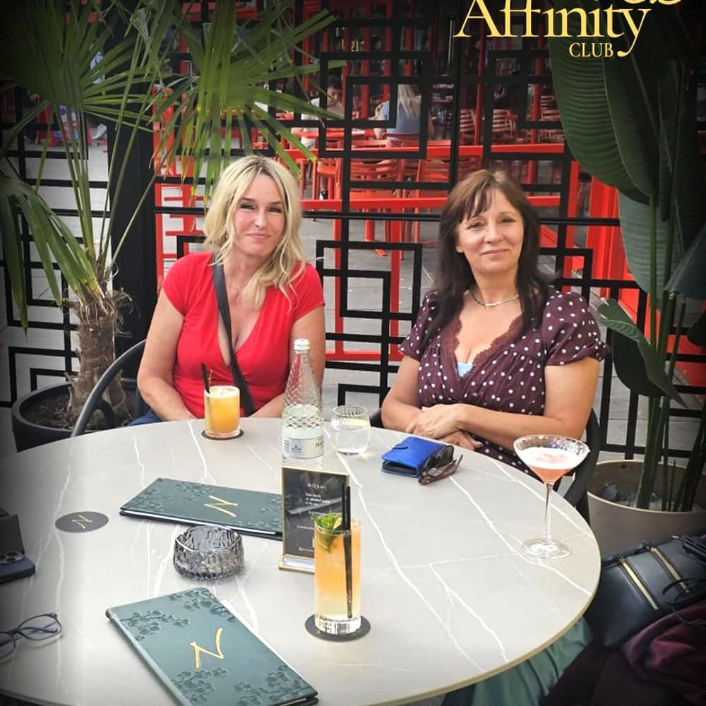 Members enjoying an evening meal together at an Affinity Club dining event in Nottingham